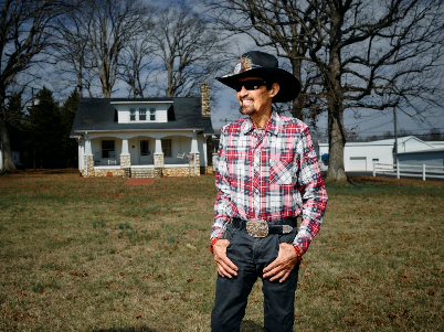 Richard Petty, photographed in his hometown of Level Cross, North Carolina